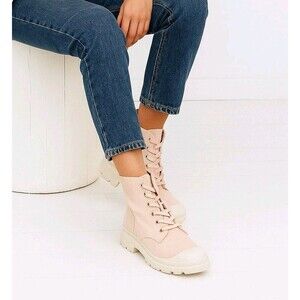 UnionBay Women's Jazzy Pink Blush  Platform Heeled Hightop Sneakers Sz 11